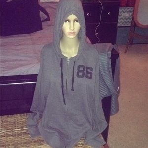 VS pink gray and black hoody medium